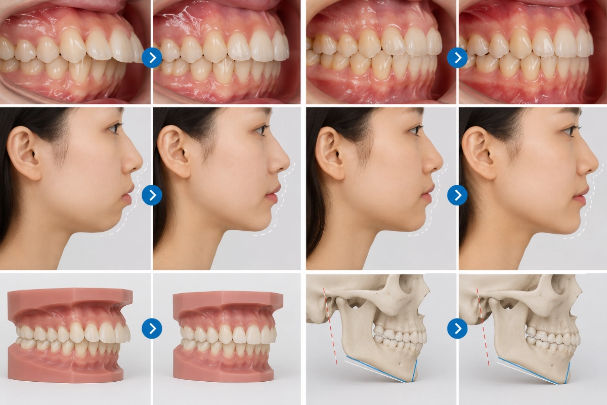 รีวิวผลลัพธ์เชิงคลินิก การเปลี่ยนแปลงของแนวกราม (Jawline) หลังจัดฟันใส Invisalign