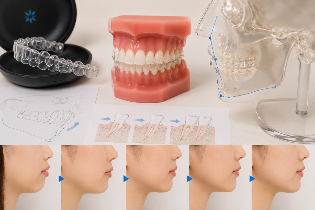จัดฟันใส Invisalign เปลี่ยนรูปหน้าได้จริงไหม เจาะลึกกลไกการเลื่อนฟันที่ส่งผลต่อโครงหน้าและคาง